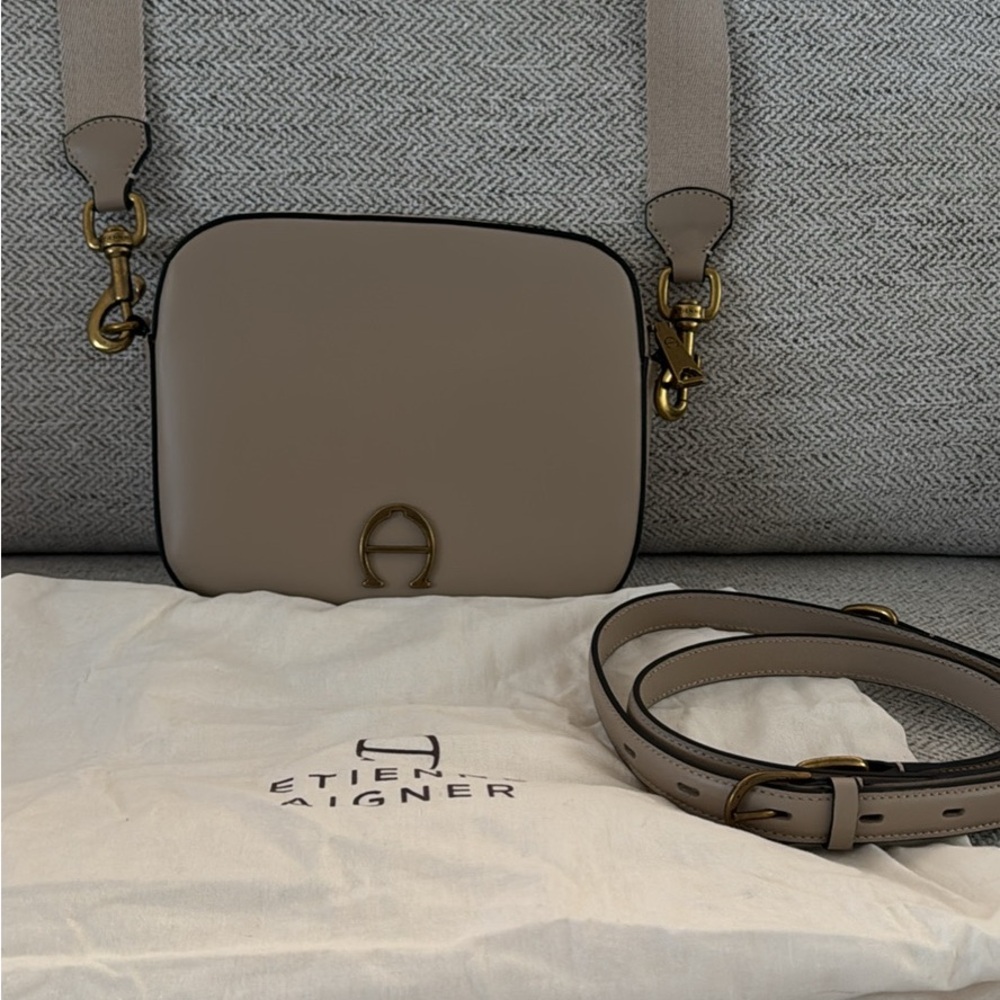 Etienne Aigner Beige Crossbody Bag
